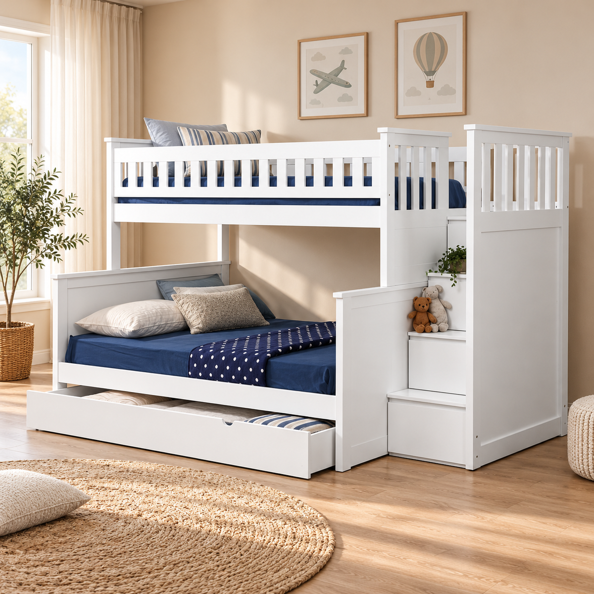 Bunk Beds with Stairs