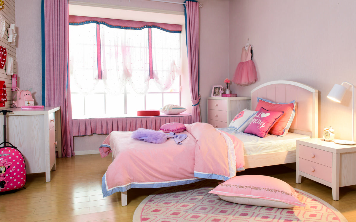 Elly Pink King Single Bed Frame