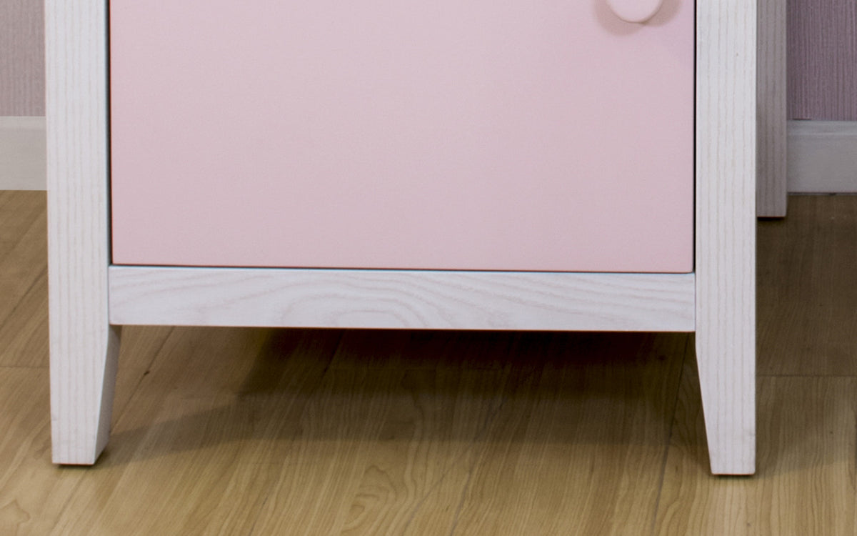 Elly Pink Desk with 1 Drawer and 1 Door