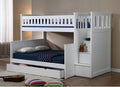 Hestia Bunk Bed with Stairs - Single over Double