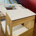 Tree House Single Bed - Oak & White