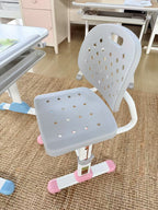 Big Paw Height Adjustable Kids Ergonomic Study Desk & Chair Set - Blue/Pink