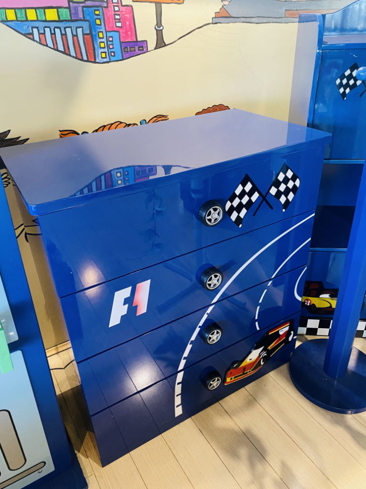 F1 Kids Chest of Drawers – 4 Drawers