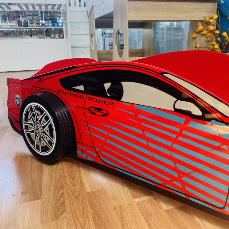 Panther Power Car Bed - Red