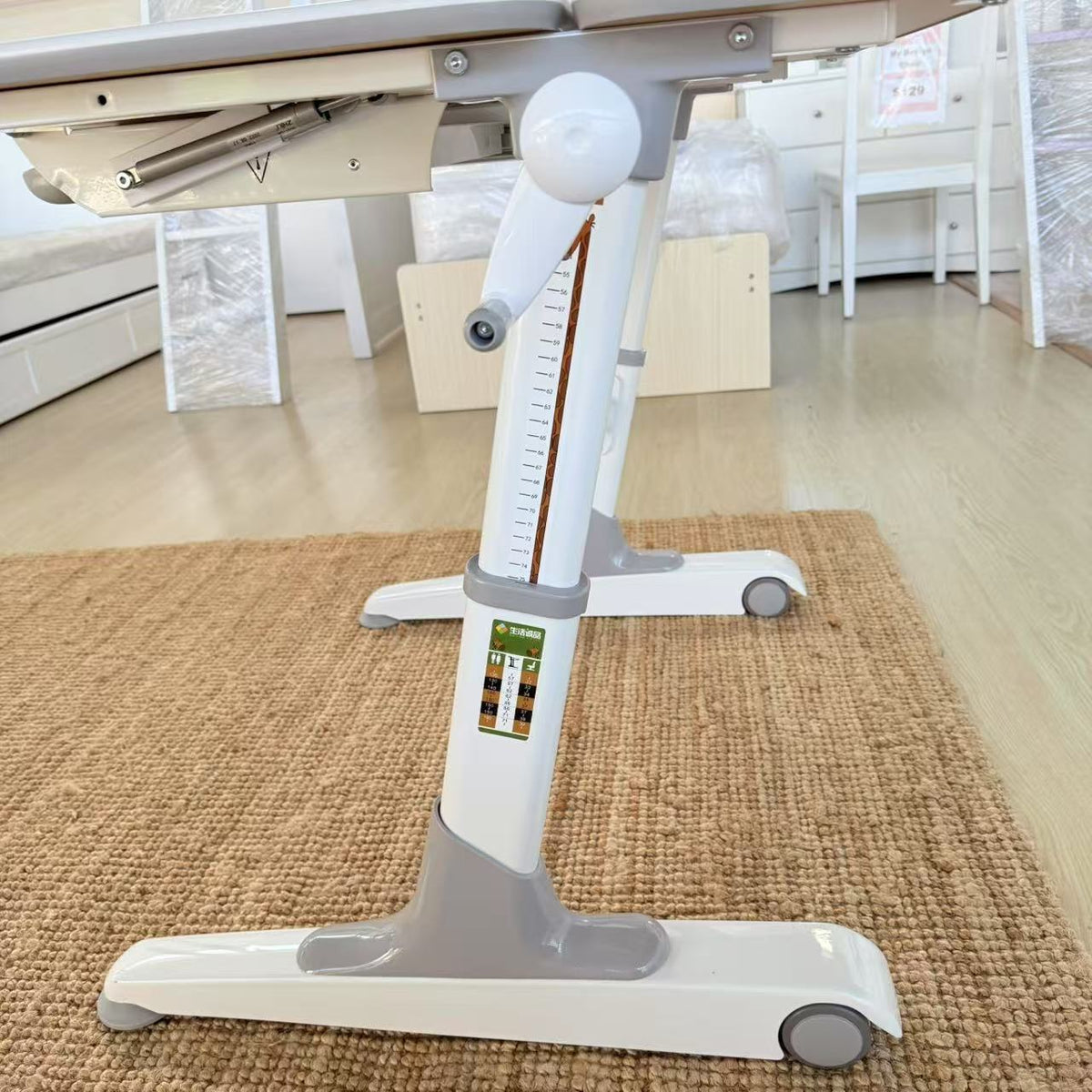 Galaxy Height Adjustable Kids Ergonomic Study Desk - Grey/Oak