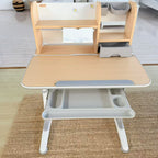 Galaxy Height Adjustable Kids Ergonomic Study Desk - Grey/Oak