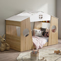 Tree House Single Bed - Oak & White