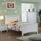 Andee King Single Bed - White