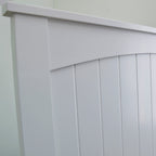 Andee King Single Bed - White