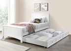 Andee King Single Bed - White