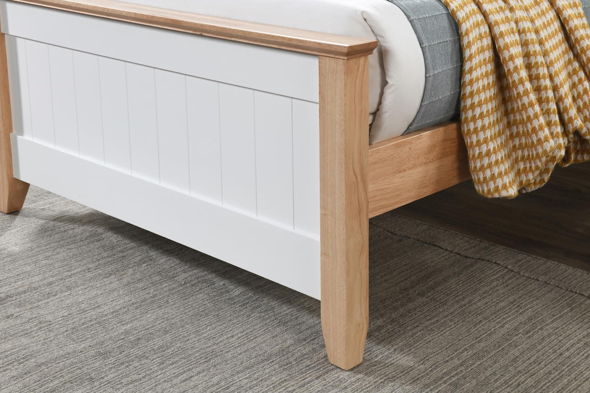 Jade King Single Bed with Storage Headboard
