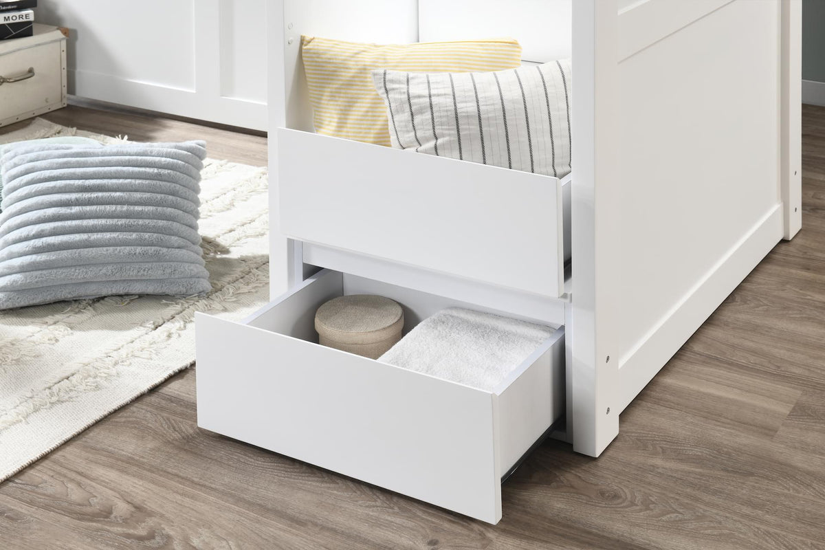My Design King Single Loft Bed with Storage Stairs