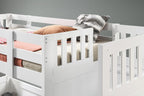 My Design King Single Loft Bed with Storage Stairs