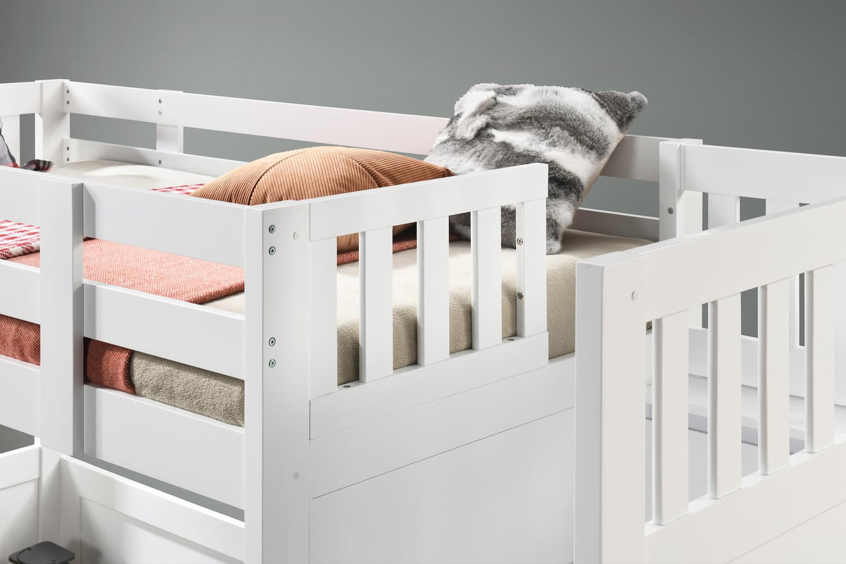 My Design King Single Loft Bed with Storage Stairs