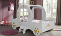 Cinderella Princess Carriage Bed - White