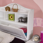 Cindy King Single Bed with Storage Headboard