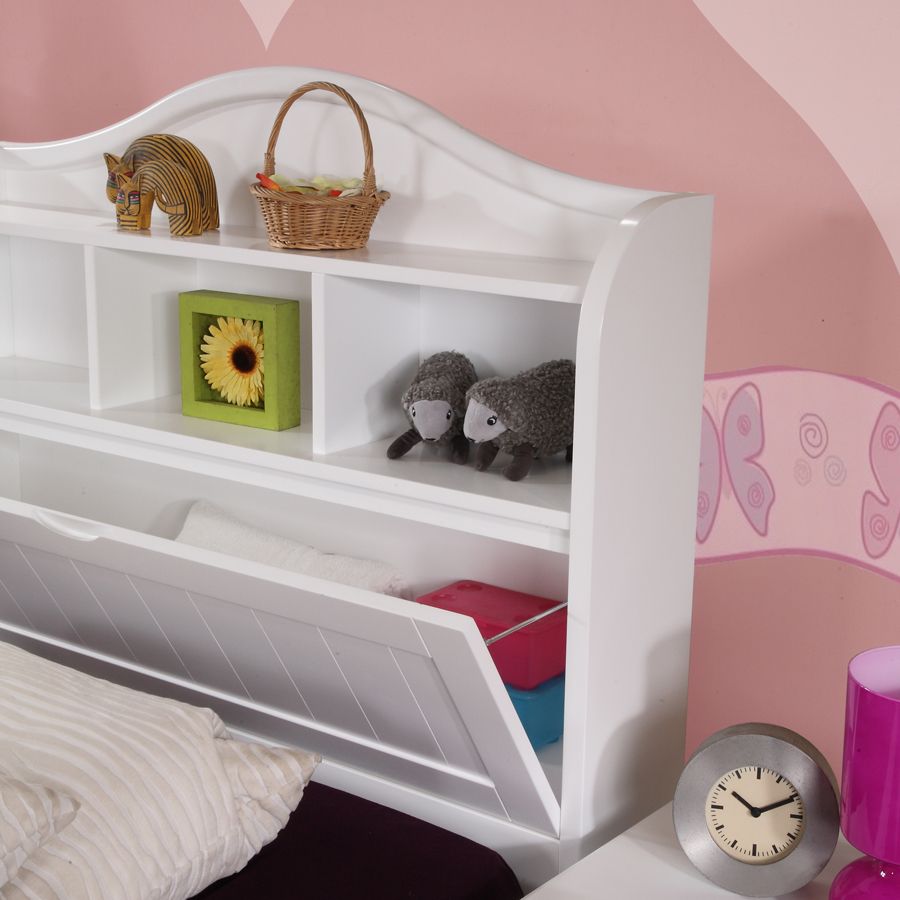 Cindy King Single Bed with Storage Headboard