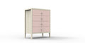 Elly Chest of Drawers with 4 Drawers - Pink