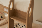 Bowral Single Low Bunk Bed - White & Light Wood