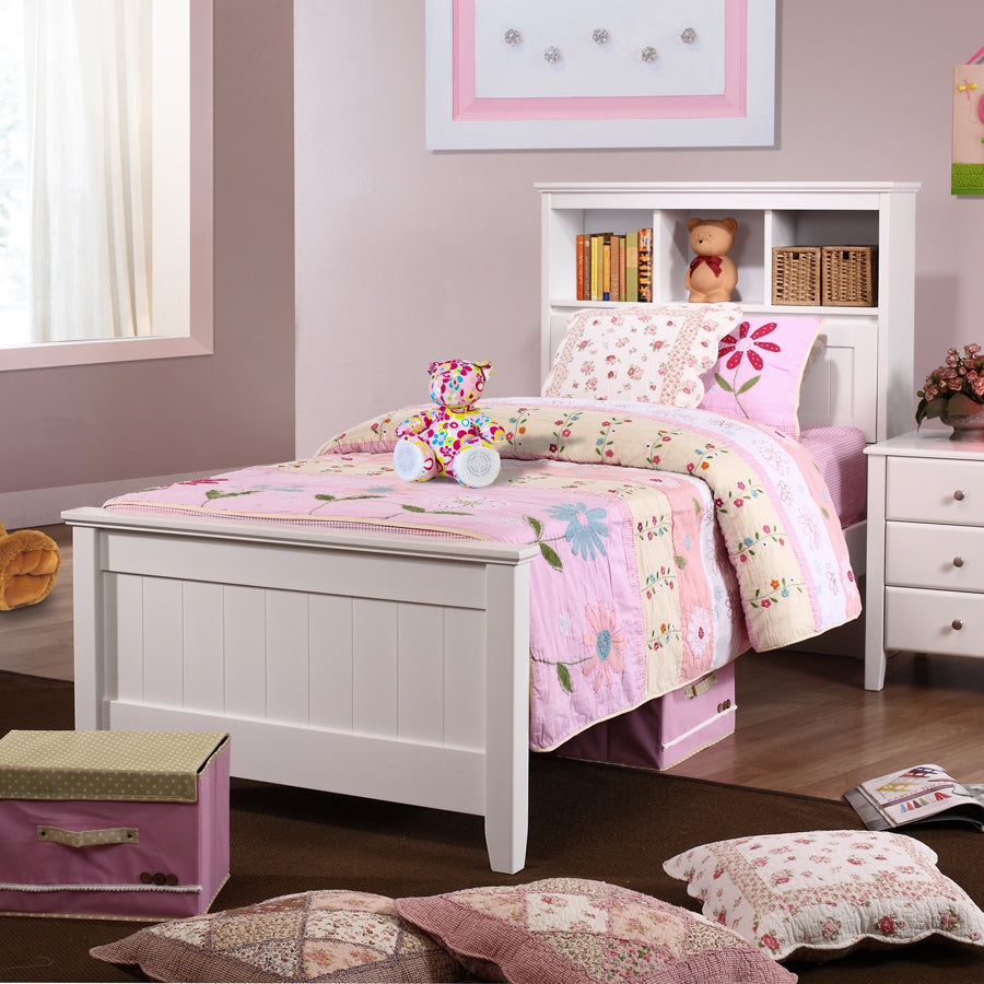 Jade Single Bed with Storage Headboard