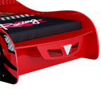 Racer King Single Car Bed - Red