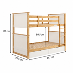 Midson King Single Bunk Bed with Drawers