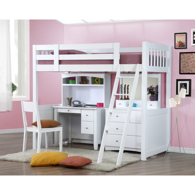 My Design Dressing Table with Mirror - White
