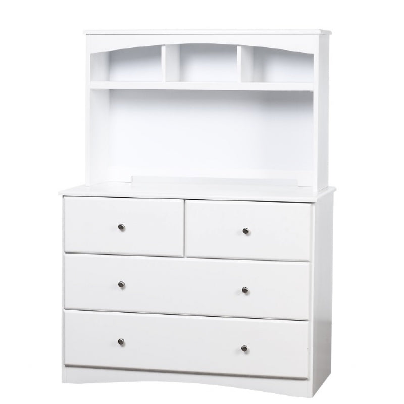 My Design Dressing Table with Hutch - White