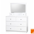 My Design Dressing Table with Mirror - White
