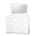 My Design Dressing Table with Mirror - White