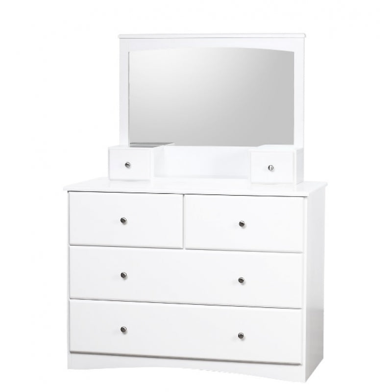 My Design Dressing Table with Mirror - White