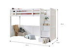 My Design King Single Loft Bed with Storage Stairs