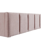 Rosie Double Upholstered Bed - Pink