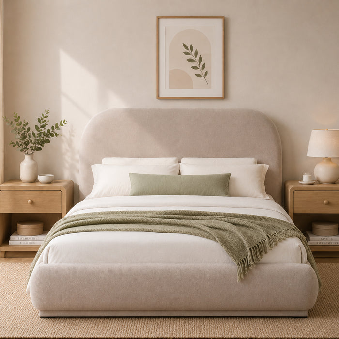 Tilda Double Chenille Bed - Oatmeal