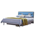 Aqua King Single Bed with Storage Drawers - Blue