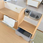 Galaxy Height Adjustable Kids Ergonomic Study Desk - Grey/Oak
